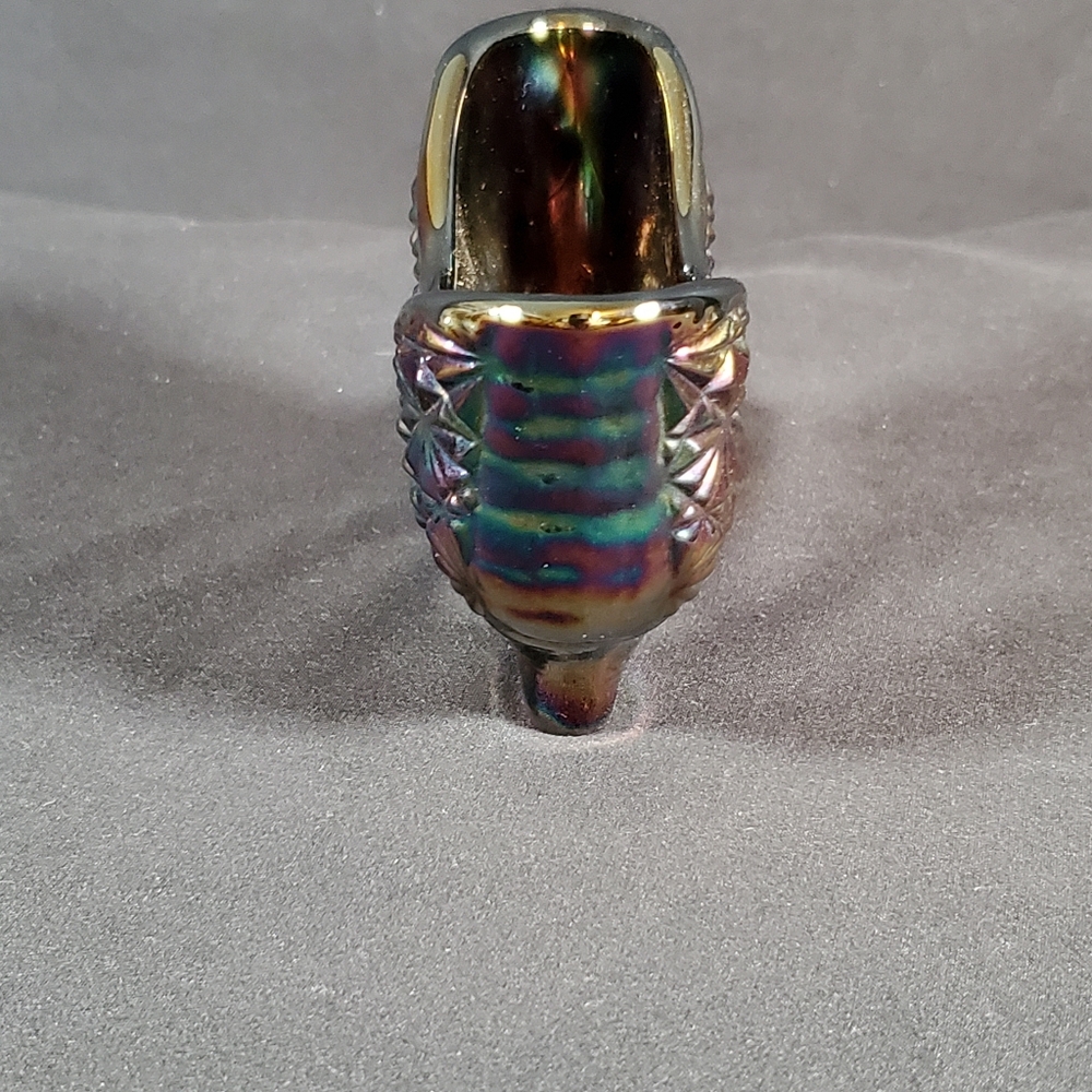 Vintage Carnival Glass Cat Head Shoe - Picture 4 of 7
